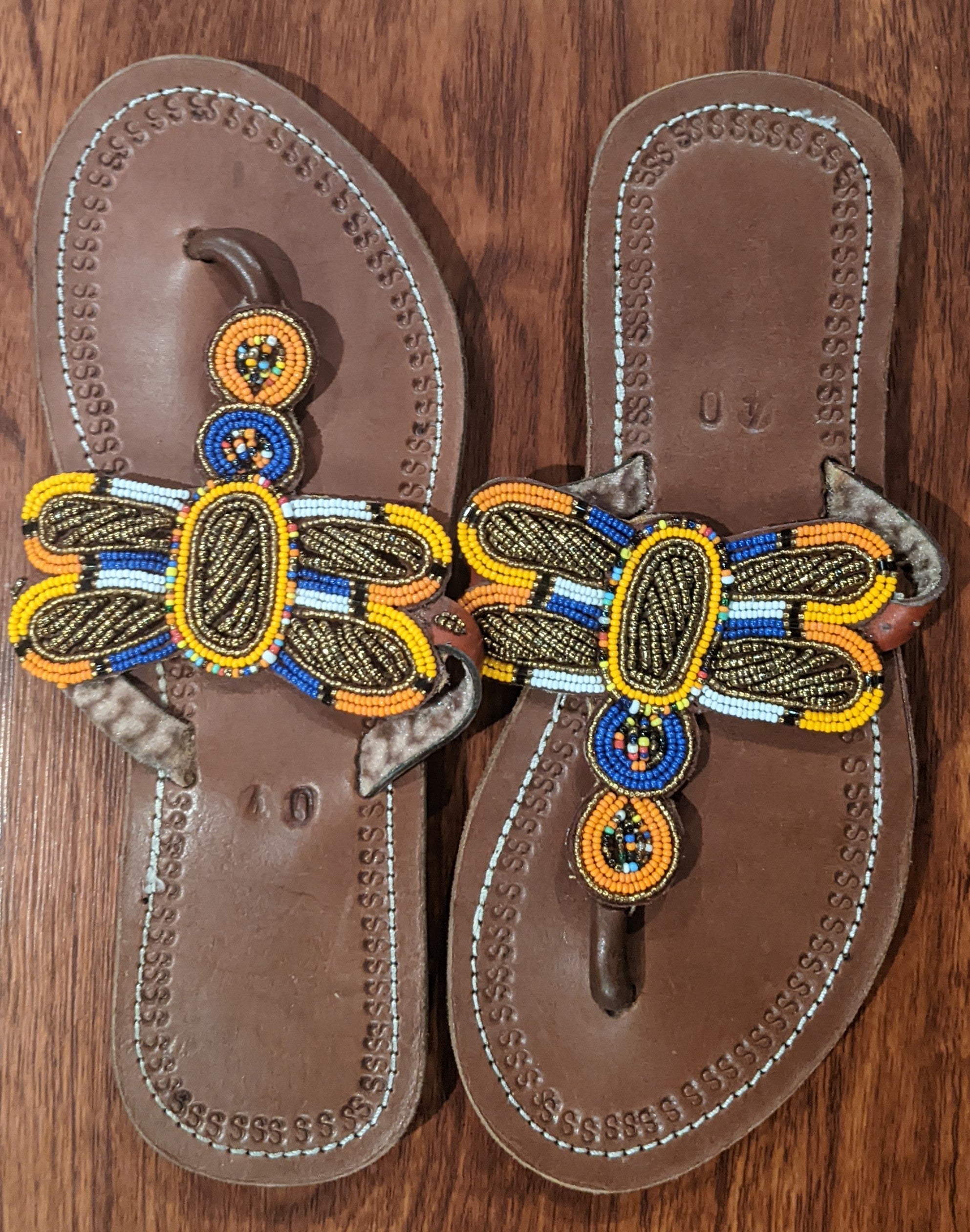 African Leather Sandalswomen Sandals Handmade Sandalsgift - Etsy | Leather  sandals women, Beaded leather sandals, Womens sandals